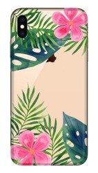 CASEGADGET CASE OVERPRINT LEAVES AND FLOWERS IPHONE XS MAX