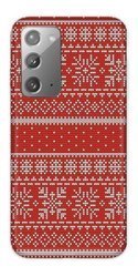 CaseGadget CASE OVERPRINT RED SNOWFLAKE SAMSUNG GALAXY NOTE 20 PLUS