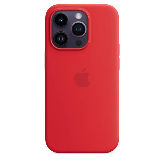 APPLE SILICONE CASE MPTG3ZM/A IPHONE 14 PRO RED OPEN PACKAGE