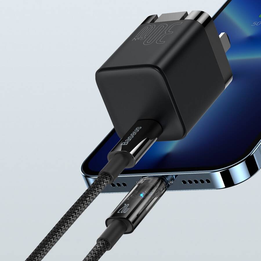 BASEUS EXPLORER SERIES CABLE USB TYPE C - LIGHTNING 20W 1M BLUE (CATS000003)