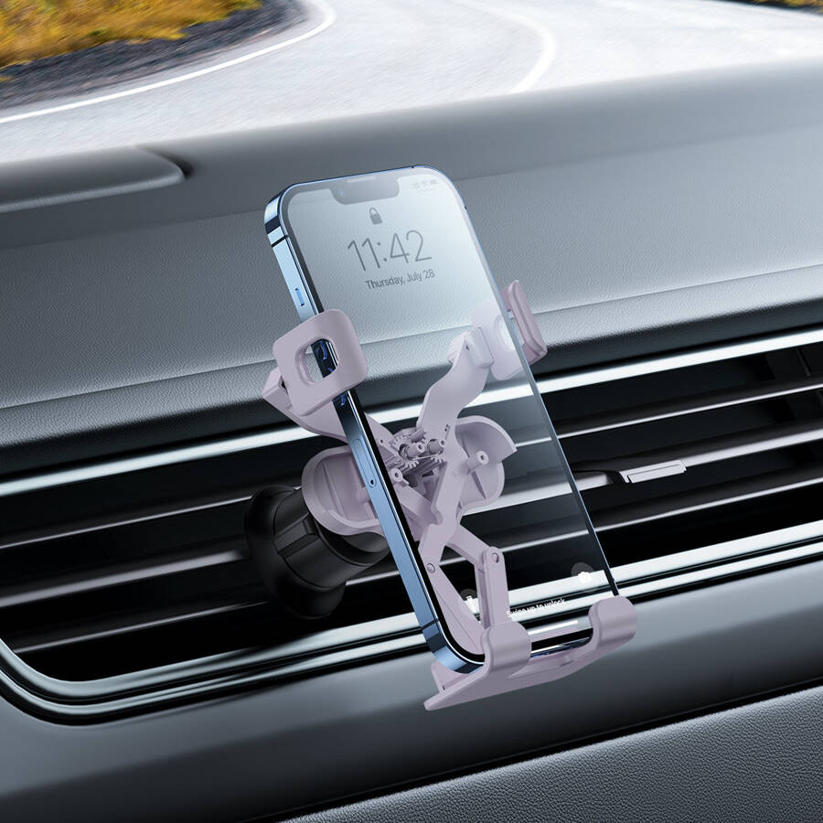 BASEUS GRAVITY AIR VENT CAR PHONE HOLDER (AIR OUTLET VERSION) PINK (SUWX010005)