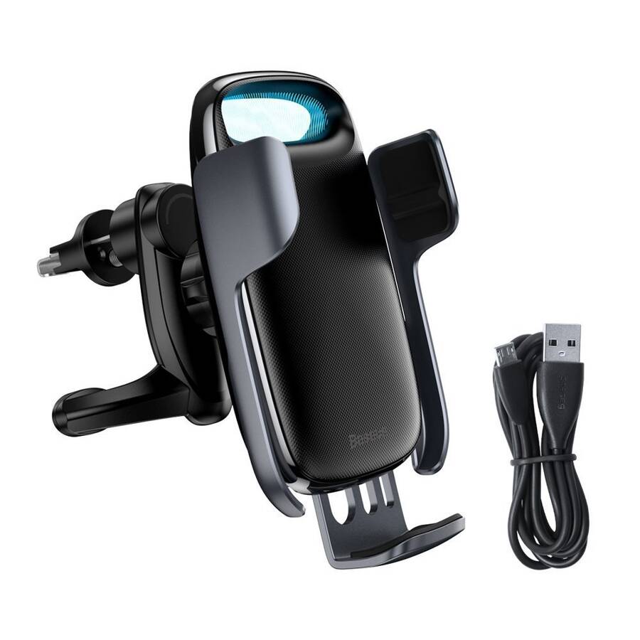 BASEUS MILKY WAY 15W WIRELESS QI CAR CHARGER PHONE AUTOMATIC HOLDER BLACK (WXHW02-01)