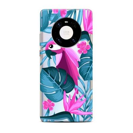 CASEGADGET CASE OVERPRINT PARROT AND FLOWERS HUAWEI MATE 40
