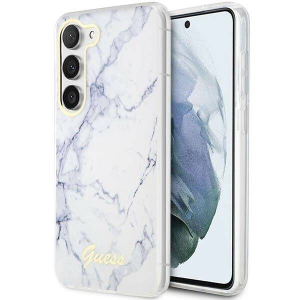 GUESS GUHCS23MPCUMAH S23+ S916 WHITE/WHITE HARDCASE MARBLE
