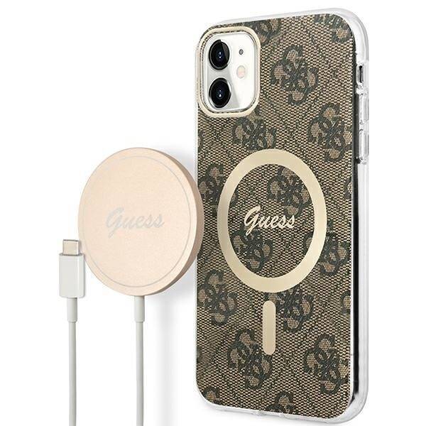 GUSS GUBPN61H4EACSW CASE+CHARGER IPHONE 11 6.1 "BROWN/BROWN HARD CASE 4G PRINT MAGSAFE