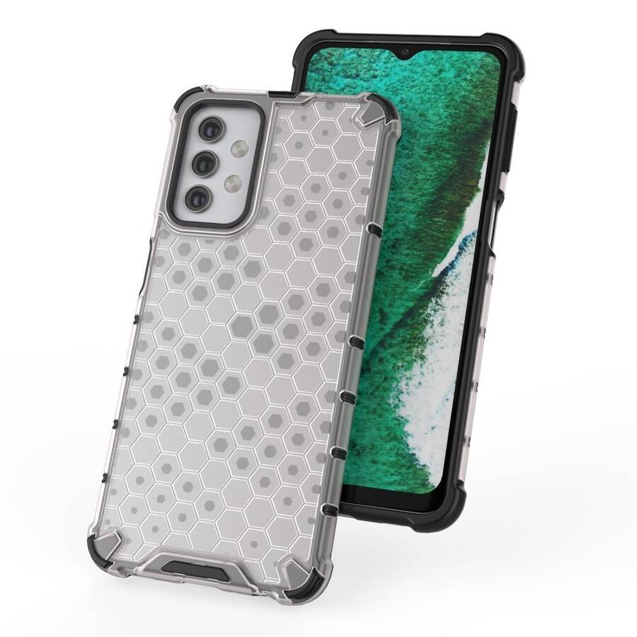 HONEYCOMB CASE ARMOR COVER WITH TPU BUMPER FOR SAMSUNG GALAXY A32 5G GREEN