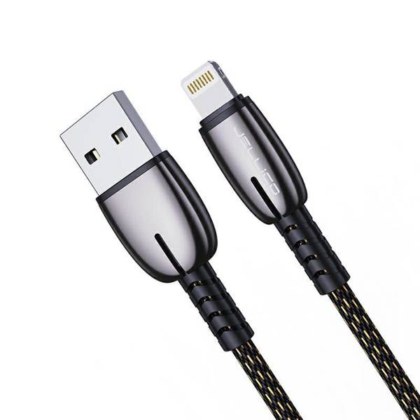 JELLICO USB CABLE - A19 3.1A LIGHTNING 1M BLACK
