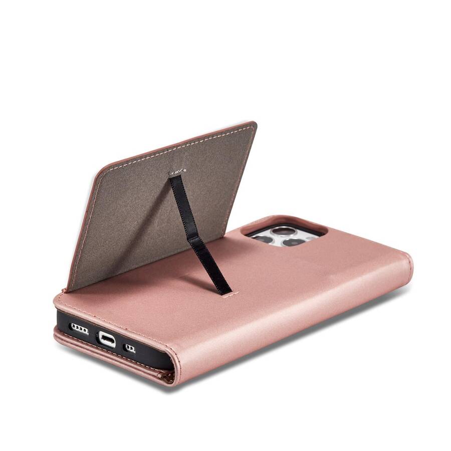 MAGNET CARD CASE FOR IPHONE 12 COVER CARD WALLET CARD STAND PINK