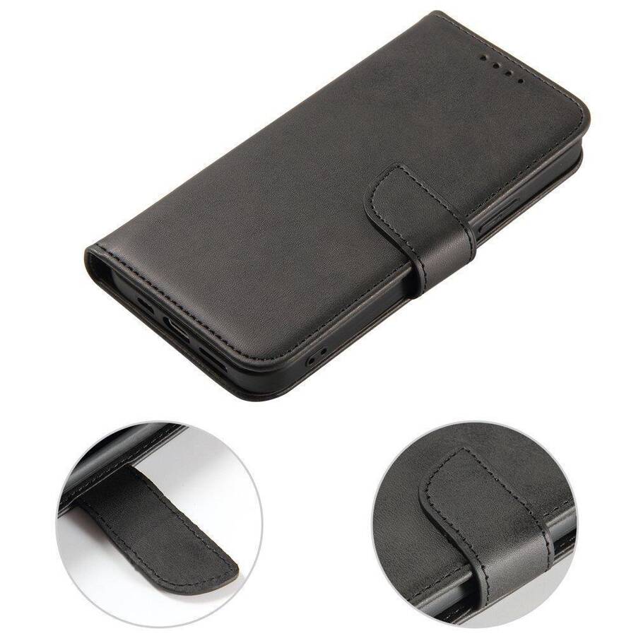 MAGNET CASE ELEGANT CASE CASE COVER WITH A FLAP AND STAND FUNCTION FOR MOTOROLA MOTO G STYLUS 2022 BLACK
