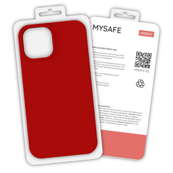 MYSAFE SILICONE CASE IPHONE XS MAX RED BOX
