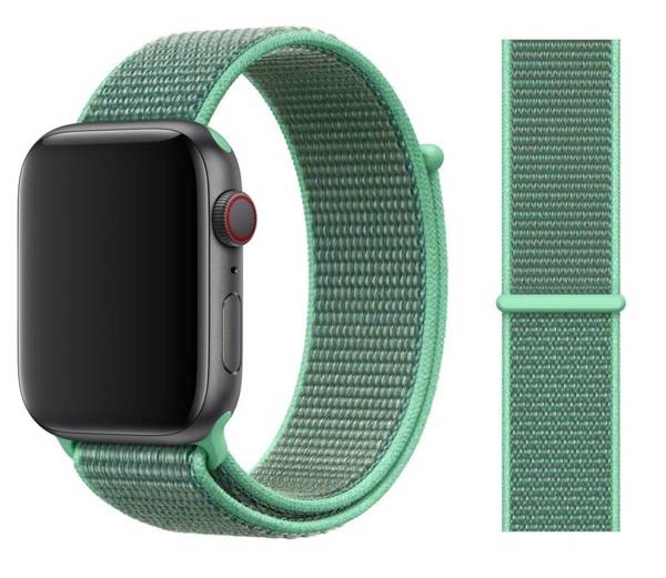 ORIGINAL APPLE WATCH TEXTILE BAND 38MM GREEN SPEARMINT WITHOUT PACKAGING