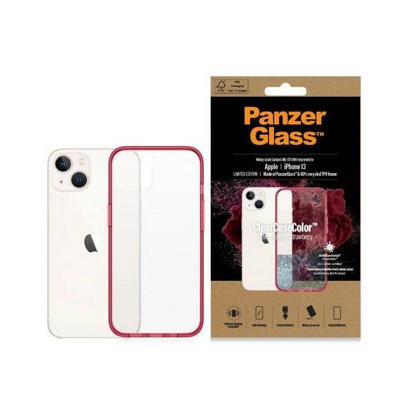 PANZERGLASS CLEARCASE IPHONE 13 ANTIBACTERIAL MILITARY GRADE STRAWBERRY
