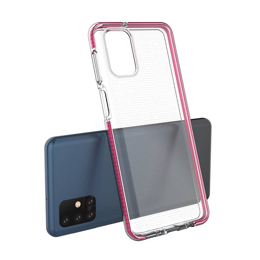 SPRING CASE CLEAR TPU GEL PROTECTIVE COVER WITH COLORFUL FRAME FOR SAMSUNG GALAXY M31S BLACK