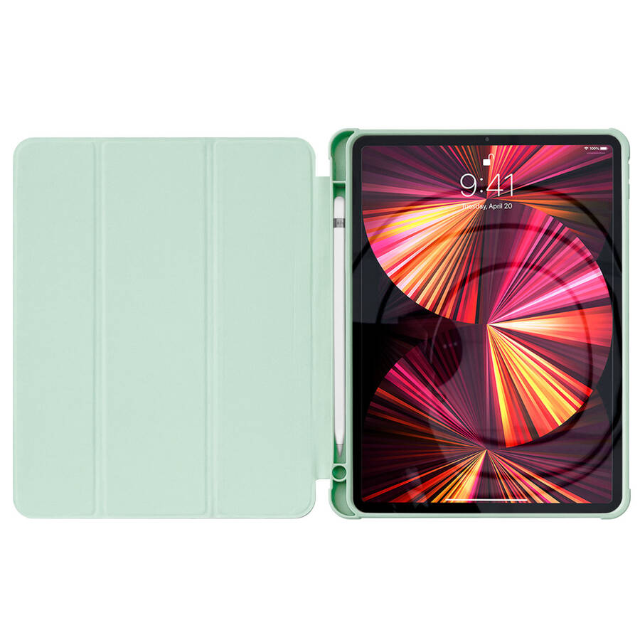 STAND TABLET CASE SMART COVER CASE FOR IPAD PRO 11 &#39;&#39; 2021/2020 WITH STAND FUNCTION GREEN