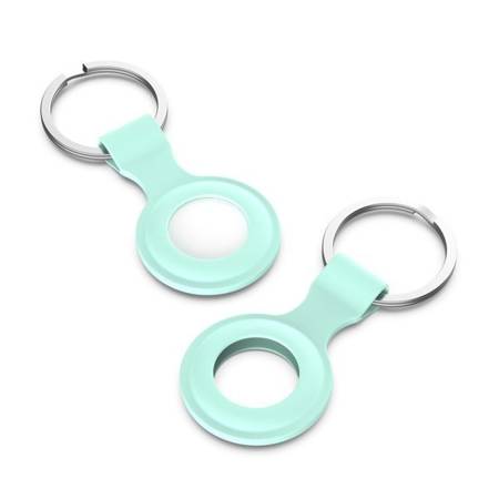 TTECH-PROTECT ICON ELASTIC CASE KEY RING PENDANT FOR APPLE AIRTAG LOCATOR MINT