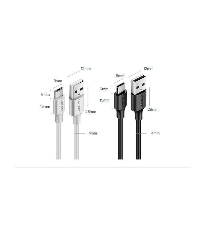 UGREEN CABLE USB - USB TYPE C 3A 3M BLACK CABLE (60826)
