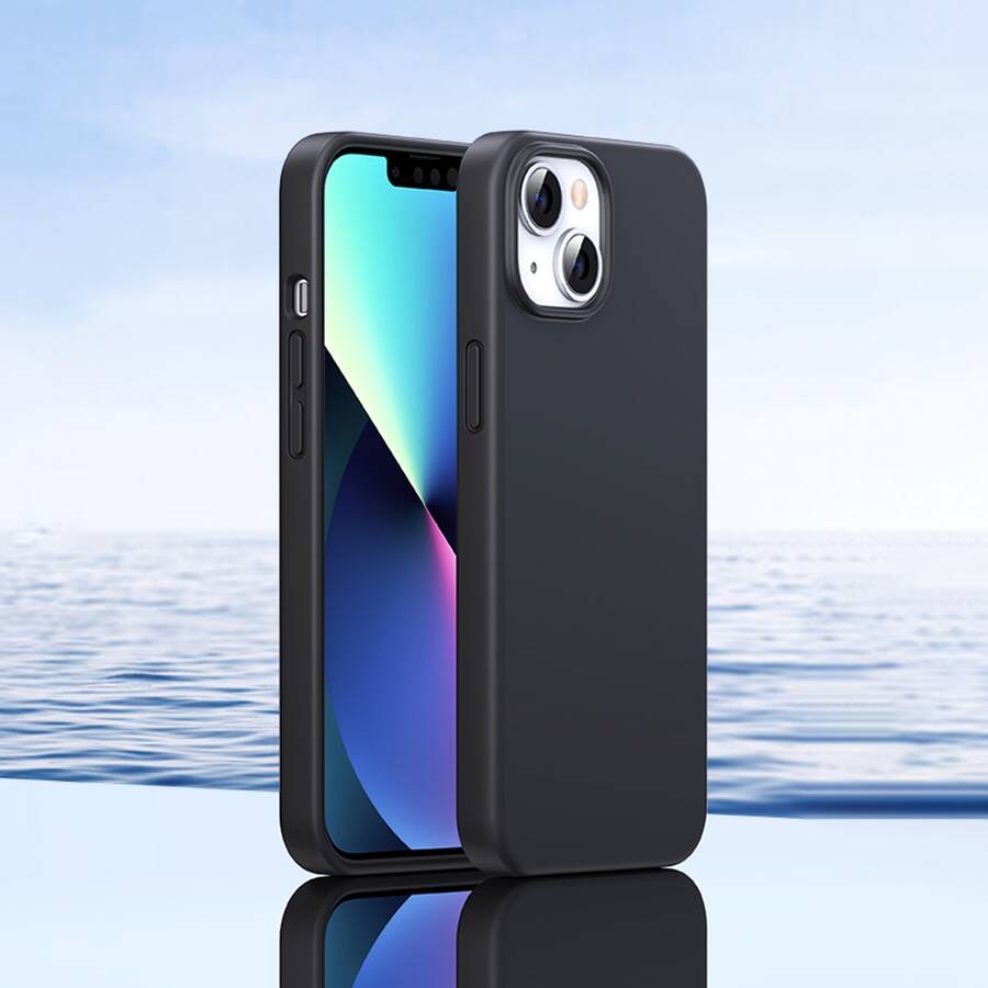 UGREEN LP625 SILKY SILICONE PROTECTIVE CASE RUBBER FLEXIBLE SILICONE PHONE CASE FOR IPHONE 14 BLACK (90919)