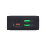 BASEUS ADAMAN2 POWERBANK WITH DIGITAL DISPLAY 20000MAH 30W 2 X USB / 1X USB TYPE C POWER DELIVERY QUICK CHARGE SCP, OPPO SUPER VOOC BLACK (PPAD050101)