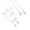 BLUE POWER BBN3 QC 20W WALL CHARGER + WHITE LIGHTNING CABLE