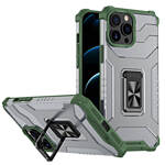 CRYSTAL RING CASE KICKSTAND TOUGH RUGGED COVER FOR IPHONE 13 PRO GREEN