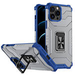CRYSTAL RING CASE KICKSTAND TOUGH RUGGED COVER FOR IPHONE 13 PRO MAX BLUE