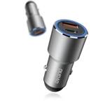 DUDAO USB / USB CAR CHARGER TYPE C POWER DELIVERY QUICK CHARGE 22.5 W GRAY (R4PQ)