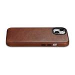 ICARER OIL WAX PREMIUM LEATHER CASE MAGNETIC LEATHER CASE IPHONE 14 WITH MAGSAFE BROWN (WMI14220701-RB)