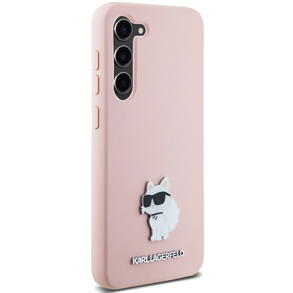 KARL LAGERFELD KLHCS24MSMHCNPP S24+ S926 RÓŻOWY/PINK SILICONE CHOUPETTE METAL PIN