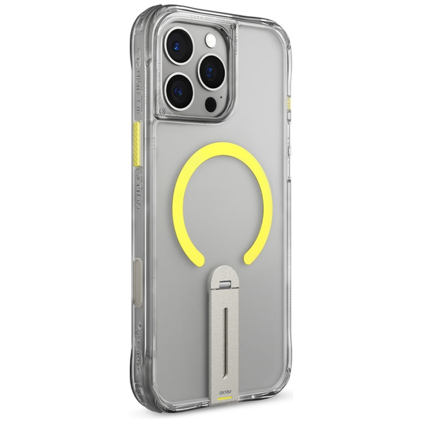 Etui Skinarma Helix do iPhone 16 Pro Max Magnetic Charging 360 Rotating Stand przezroczysty