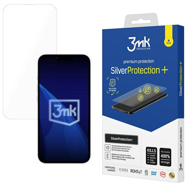 Folia Antymikrobowa montowana na mokro    3MK SilverProtect+ do Apple iPhone 16E/SE4