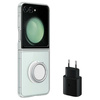 ETUI SAMSUNG EF-XF73KKTEGWW Z FLIP5 F731 PRZEZROCZYSTY/TRANSPARENT STARTER PACK + ŁADOWARKA TA800 BOX