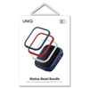 Ramka do etui Uniq Moduo 3w1 na Apple Watch 4/5/6/7/8/SE/SE2 44/45mm - niebieska, czerwona, biała