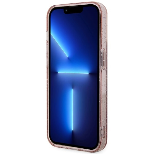 Guess GUHMP14LHCMCGP iPhone 14 Pro 6.1"różowy/pink hardcase Glitter Gold MagSafe