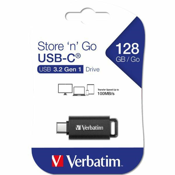 Verbatim Pendrive 128GB USB-C czarny/black 49459