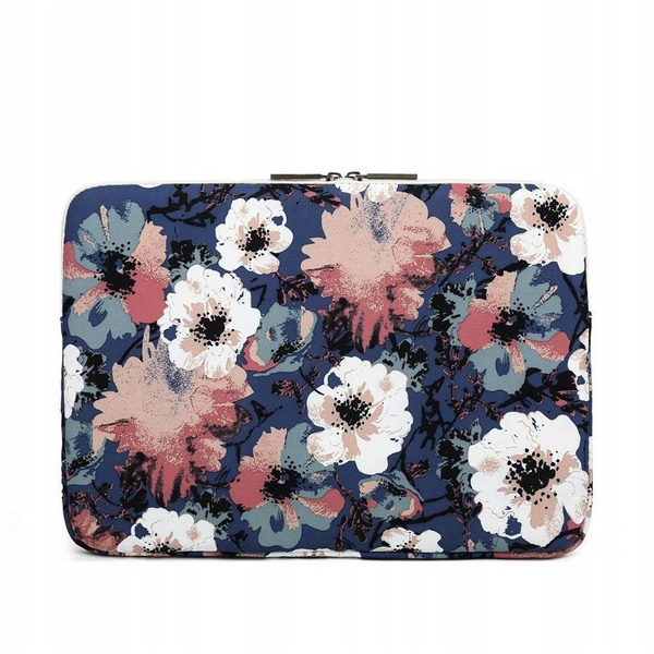 Canvaslife Sleeve for 15-16'' laptop - navy blue and pink