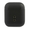 BMW BMA2SSLBK AirPods 1/2 cover  czarny/black Geniune Leather Silver Logo