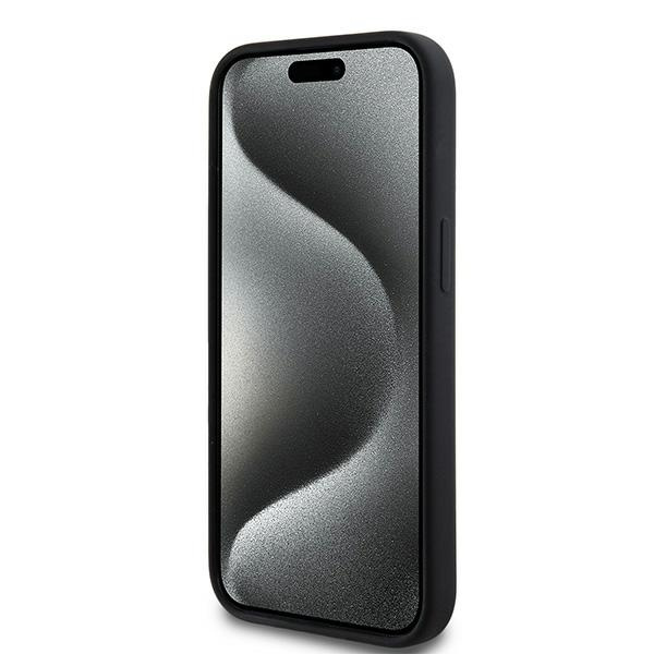 DKNY DKHMP15SSNYACH iPhone 15 / 14 / 136.1" czarny/black hardcase Liquid Silicone White Printed Logo MagSafe