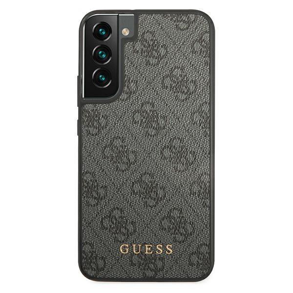 Guess GUHCS22SG4GFGR S22 S901szary/grey hard case 4G Metal Gold Logo