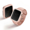 Etui Uniq Moduo na Apple Watch 4/5/6/7/8/SE/SE2 44/45mm - różowo-biały