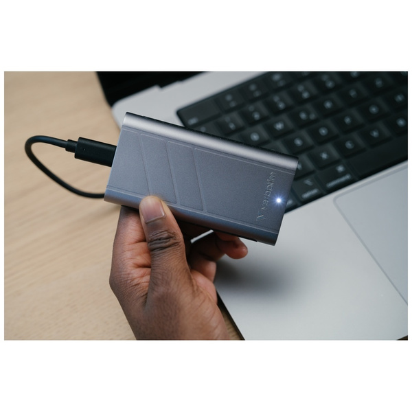 Dysk zewnętrzny Verbatim TurboMetal SSD  2TB USB4 USB-C szary 32022
