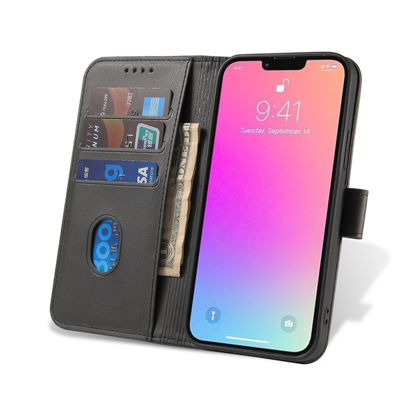 MAGNET CASE CASE FOR REALME GT NEO 5 / REALME GT3 FLIP COVER WALLET STAND BLACK