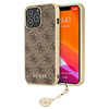 Guess GUHCP13LGF4GBR iPhone 13 Pro /  136,1" brązowy/brown hardcase 4G Charms Collection