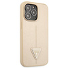 Guess GUHCP13LPSATLE iPhone 13 Pro/ 13 6,1" beżowy/beige hardcase SaffianoTriangle Logo