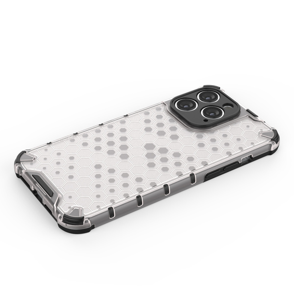 Honeycomb etui iPhone 14 Pro pancerny hybrydowy pokrowiec przezroczyste