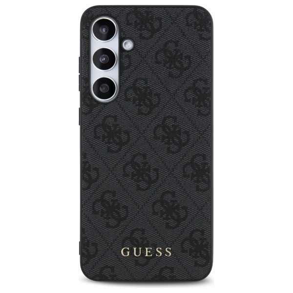 Guess GUHCS24FEG4GFGR S24 FE S721        szary/grey hardcase 4G Metal Gold Logo
