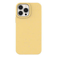 Eco Case etui iPhone 14 Pro silikonowy degradowalny pokrowiec żółte