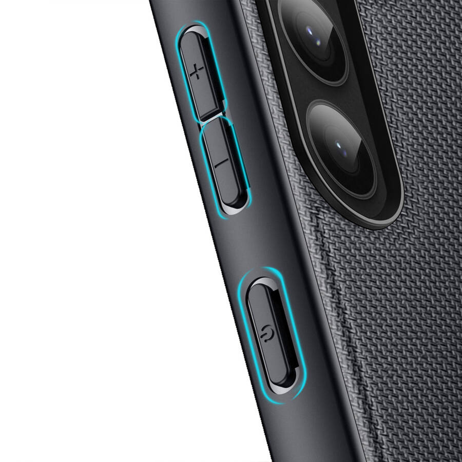 Dux Ducis Fino etui Samsung Galaxy S23+ pokrowiec z silikonową ramką czarne