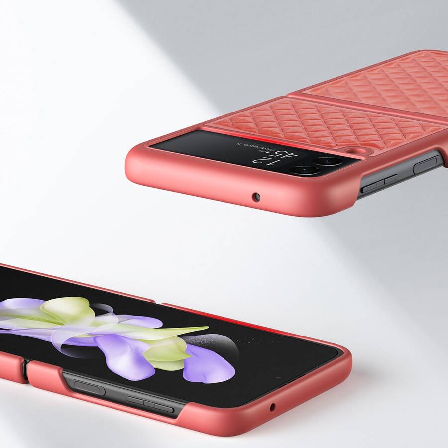Dux Ducis Venice etui Samsung Galaxy Z Flip 4 skórzany pokrowiec czerwone