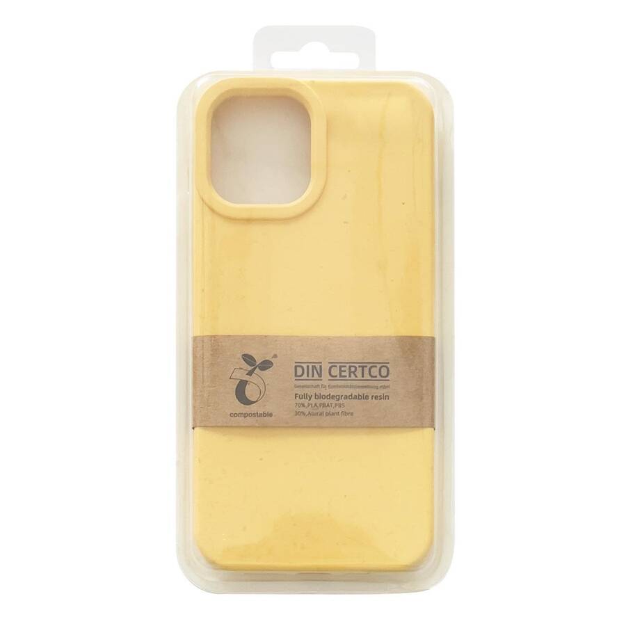 Eco Case etui do iPhone 13 Pro silikonowy pokrowiec obudowa do telefonu żółty