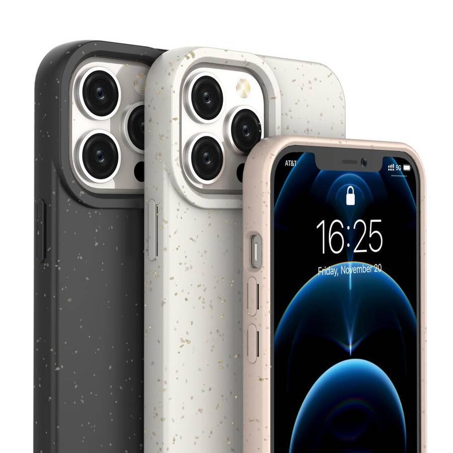Eco Case etui iPhone 14 Pro Max silikonowy degradowalny pokrowiec miętowozielone